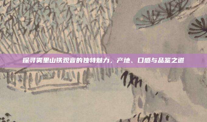 探寻雾里山铁观音的独特魅力,产地、口感与品鉴之道
