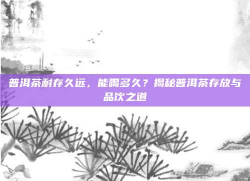 普洱茶耐存久远,能喝多久?揭秘普洱茶存放与品饮之道