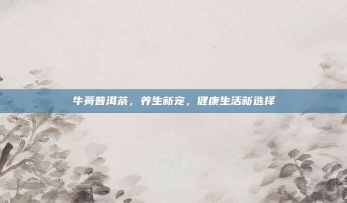 牛蒡普洱茶,养生新宠,健康生活新选择