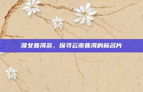 濮女普洱茶,探寻云南普洱的新名片