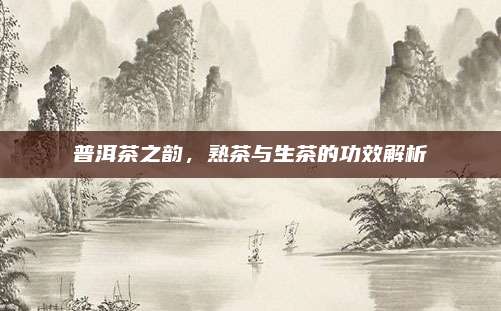 普洱茶之韵,熟茶与生茶的功效解析