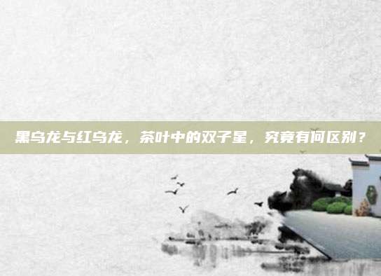 黑乌龙与红乌龙，茶叶中的双子星，究竟有何区别？