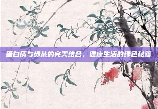 蛋白质与绿茶的完美结合，健康生活的绿色秘籍