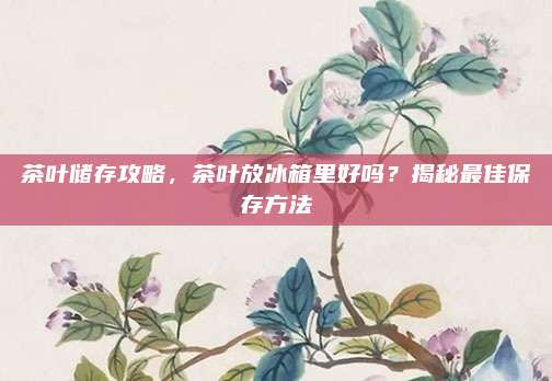 茶叶储存攻略，茶叶放冰箱里好吗？揭秘最佳保存方法