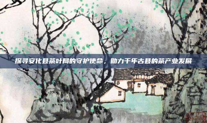 探寻安化县茶叶局的守护使命，助力千年古县的茶产业发展