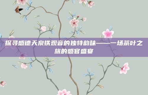 探寻感德天泉铁观音的独特韵味——一场茶叶之旅的感官盛宴