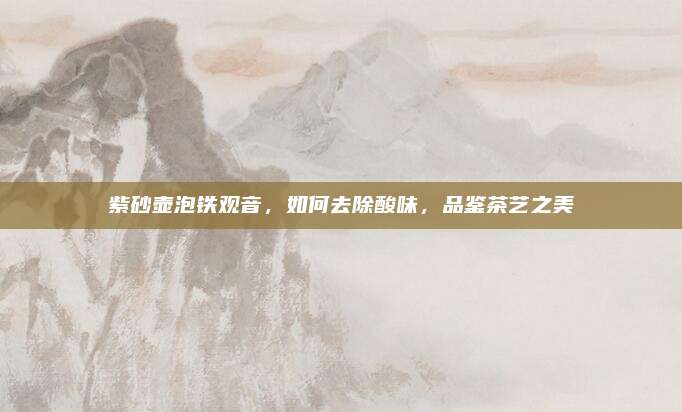 紫砂壶泡铁观音,如何去除酸味,品鉴茶艺之美