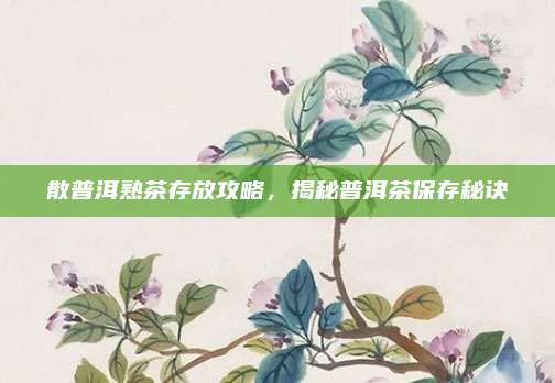 散普洱熟茶存放攻略，揭秘普洱茶保存秘诀