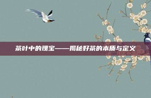 茶叶中的瑰宝——揭秘好茶的本质与定义