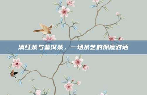 滇红茶与普洱茶，一场茶艺的深度对话
