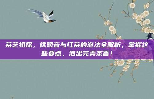 茶艺初探，铁观音与红茶的泡法全解析，掌握这些要点，泡出完美茶香！