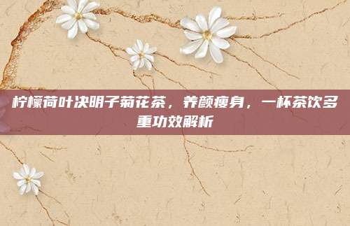 柠檬荷叶决明子菊花茶，养颜瘦身，一杯茶饮多重功效解析