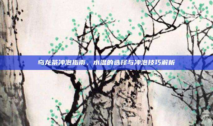 乌龙茶冲泡指南,水温的选择与冲泡技巧解析