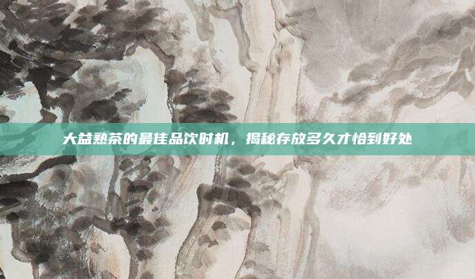 大益熟茶的最佳品饮时机,揭秘存放多久才恰到好处