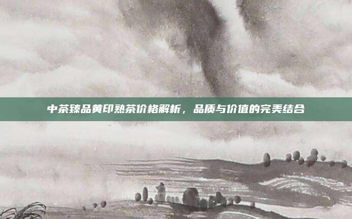中茶臻品黄印熟茶价格解析，品质与价值的完美结合