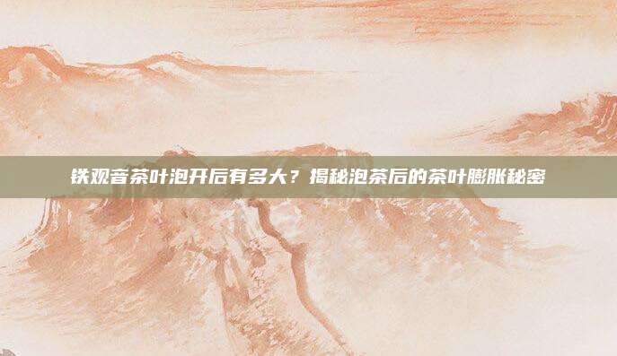 铁观音茶叶泡开后有多大？揭秘泡茶后的茶叶膨胀秘密