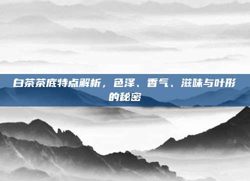 白茶茶底特点解析,色泽、香气、滋味与叶形的秘密