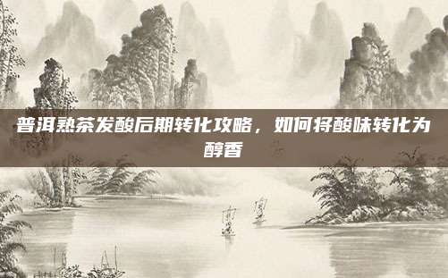 普洱熟茶发酸后期转化攻略，如何将酸味转化为醇香