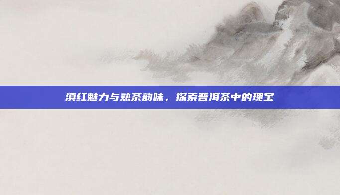 滇红魅力与熟茶韵味，探索普洱茶中的瑰宝