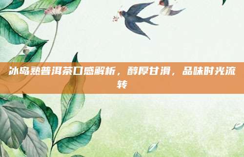 冰岛熟普洱茶口感解析，醇厚甘滑，品味时光流转