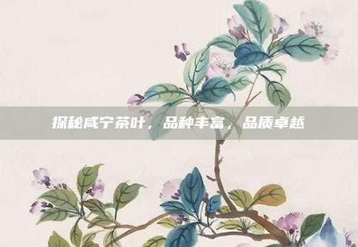 探秘咸宁茶叶，品种丰富，品质卓越