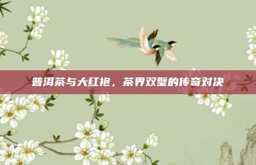 普洱茶与大红袍，茶界双璧的传奇对决
