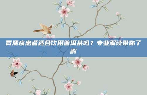胃溃疡患者适合饮用普洱茶吗？专业解读带你了解