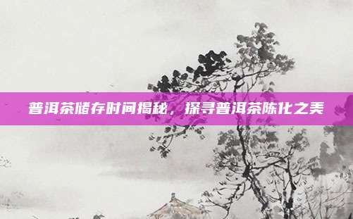 普洱茶储存时间揭秘,探寻普洱茶陈化之美