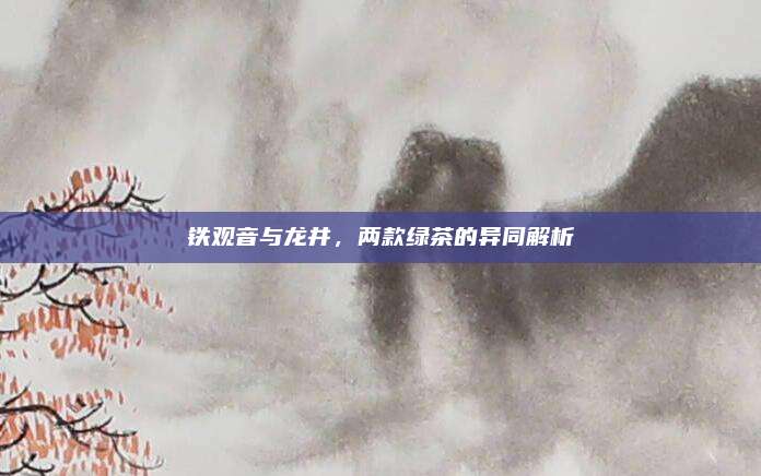 铁观音与龙井，两款绿茶的异同解析