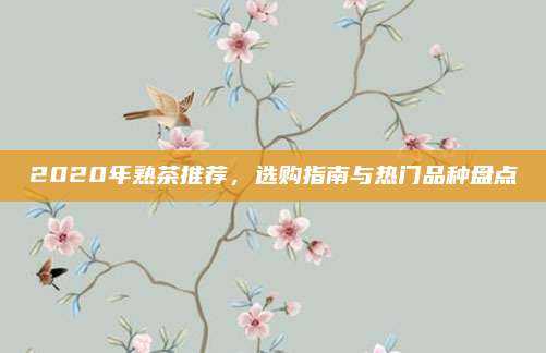 2020年熟茶推荐，选购指南与热门品种盘点