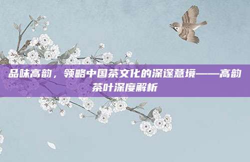 品味高韵，领略中国茶文化的深邃意境——高韵茶叶深度解析