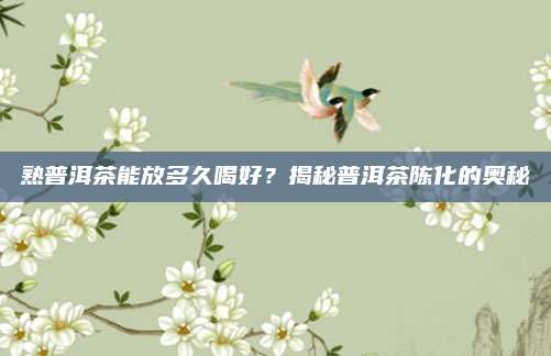 熟普洱茶能放多久喝好?揭秘普洱茶陈化的奥秘