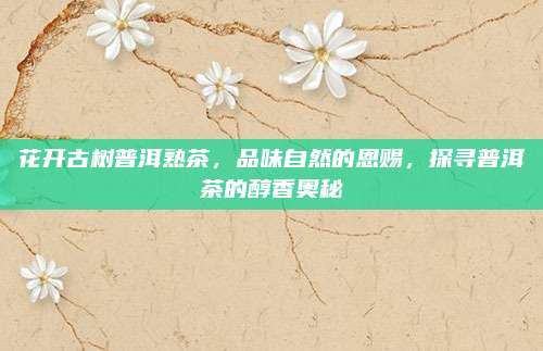 花开古树普洱熟茶,品味自然的恩赐,探寻普洱茶的醇香奥秘