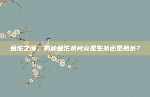 金沱之谜,揭秘金沱茶究竟是生茶还是熟茶?