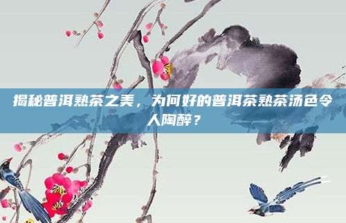 揭秘普洱熟茶之美,为何好的普洱茶熟茶汤色令人陶醉?