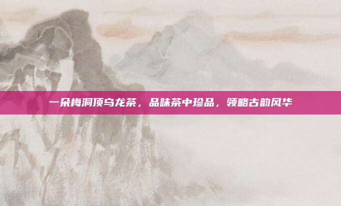 一朵梅洞顶乌龙茶,品味茶中珍品,领略古韵风华