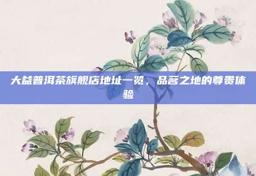大益普洱茶旗舰店地址一览，品茗之地的尊贵体验