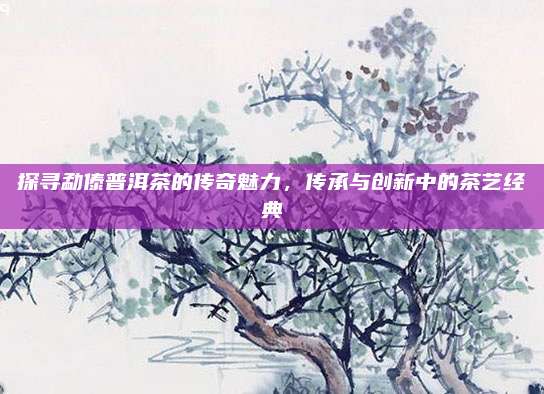 探寻勐傣普洱茶的传奇魅力，传承与创新中的茶艺经典