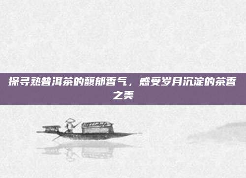 探寻熟普洱茶的馥郁香气，感受岁月沉淀的茶香之美