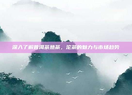 深入了解普洱茶熟茶,沱茶的魅力与市场趋势