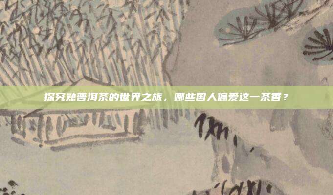 探究熟普洱茶的世界之旅，哪些国人偏爱这一茶香？