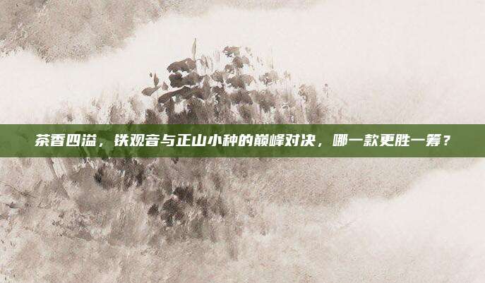 茶香四溢，铁观音与正山小种的巅峰对决，哪一款更胜一筹？