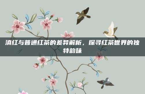 滇红与普通红茶的差异解析，探寻红茶世界的独特韵味