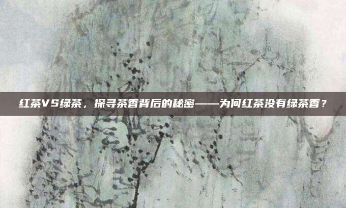 红茶VS绿茶,探寻茶香背后的秘密——为何红茶没有绿茶香?