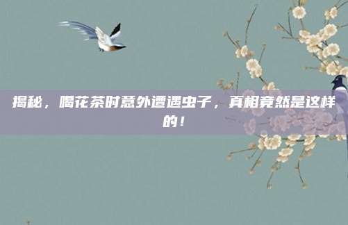 揭秘,喝花茶时意外遭遇虫子,真相竟然是这样的!