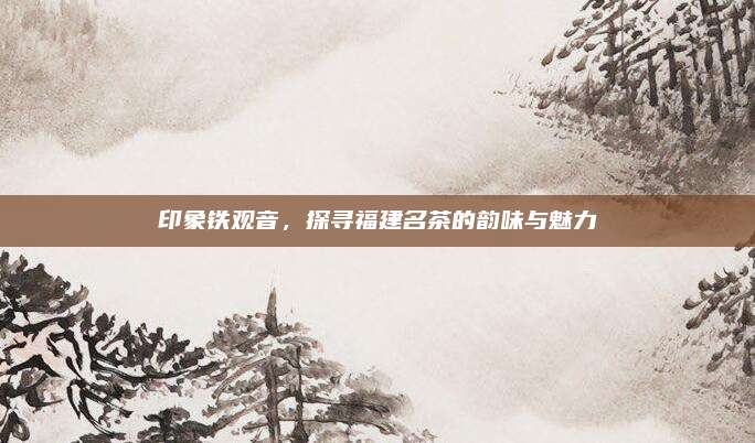 印象铁观音,探寻福建名茶的韵味与魅力