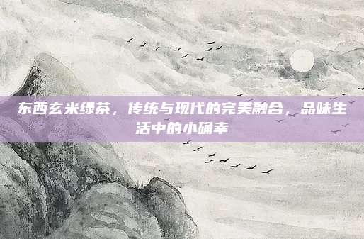 东西玄米绿茶,传统与现代的完美融合,品味生活中的小确幸