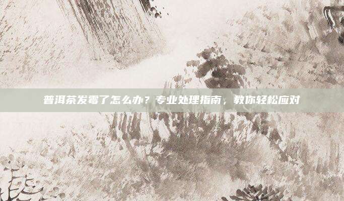 普洱茶发霉了怎么办?专业处理指南,教你轻松应对