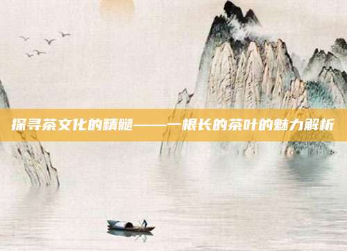 探寻茶文化的精髓——一根长的茶叶的魅力解析