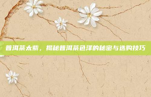 普洱茶太紫，揭秘普洱茶色泽的秘密与选购技巧